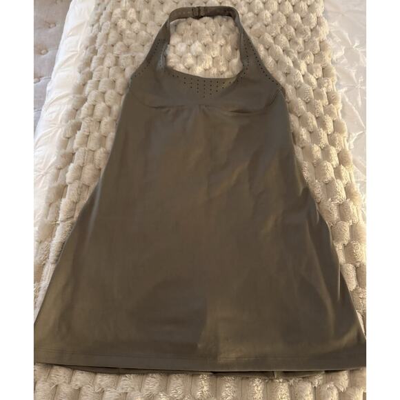 Victoria's Secret Dresses & Skirts - Victoria's Secret Halter Dress W/Shorts Athletic Perforated Taupe Size S